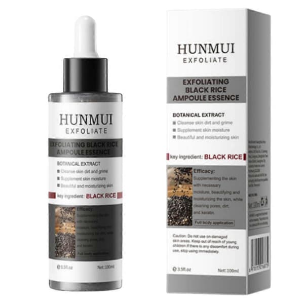 100 ml PEEL SHOT GLOW EXFOLIANT RISAMPULE (HVIT RIS/SVART RIS) (Svart)