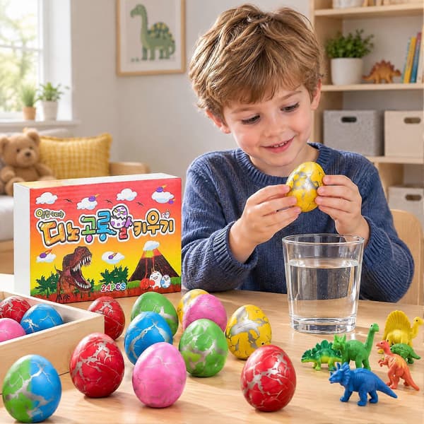 Dinosaur-adventskalender – 24 klekkende egg – julegave til barn