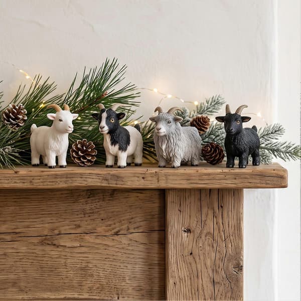 Gede-julekalender – 24 mini-gedefigurer – til nedtælling til jul i bondegårdsstil
