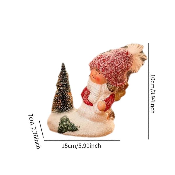Julepige figur julepynt juledekorationer samlerobjekt