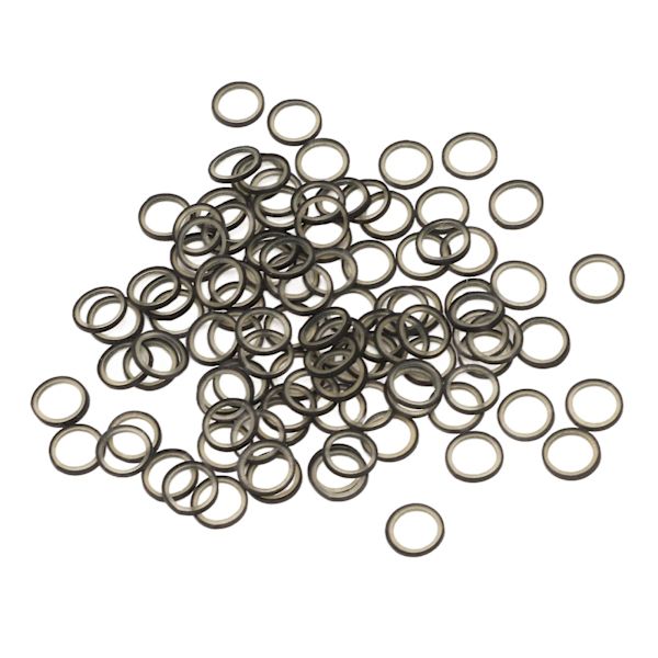 500 stk. ortodontiske elastikker, bærbare elastikker til tænder, elastikker til bøjler, kæledyrsskønhed, 6,35 mm, sort