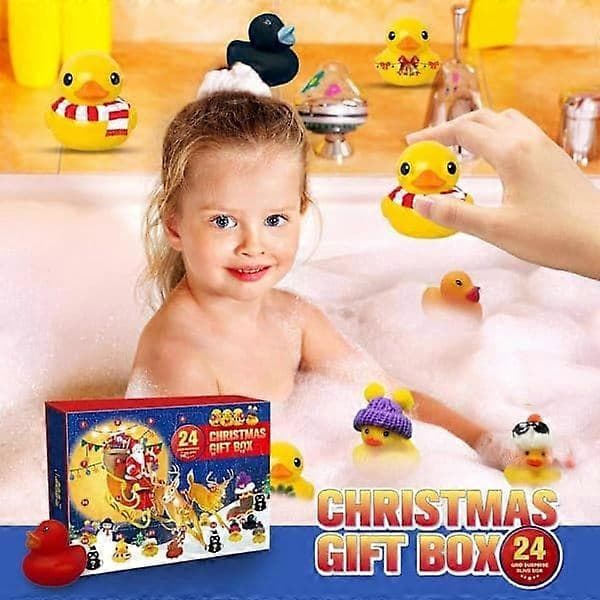 Badeender 24-dagers adventskalender 2026, juleleker gaver til voksne, barn, jenter og gutter!