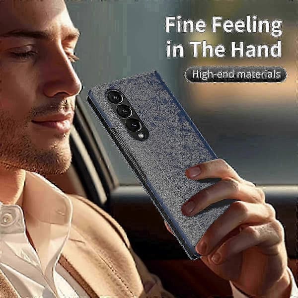 View Window Telefondeksel med rom for Samsung Galaxy Z Fold4 Blå z