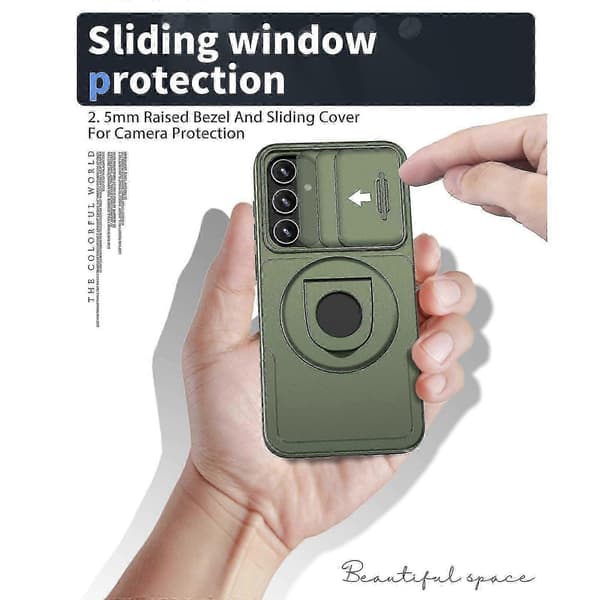 Til Samsung Galaxy S22 5G Camshield MagSafe Ringholder Armor Telefoncover
