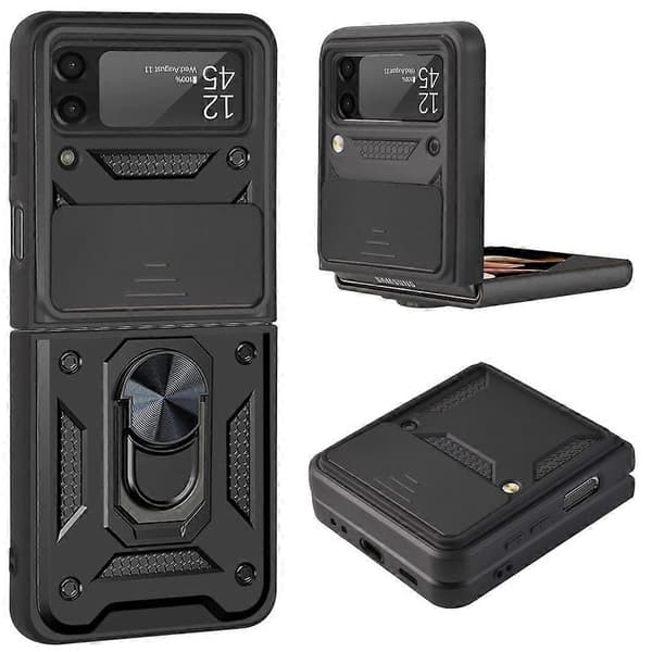 Betterlifefg-Folding Telefoncover til Samsung Galaxy Z Flip 3, sort