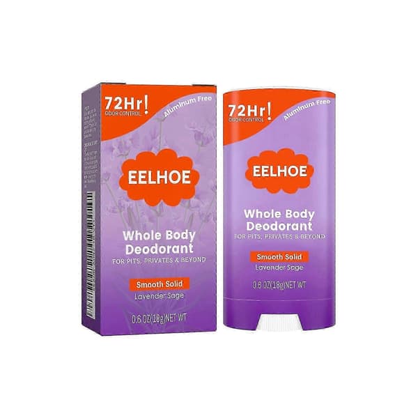 Helkroppsdeodorant, langvarig frisk duft, reduserer kroppslukt, 72 timers luktkontroll, 18g