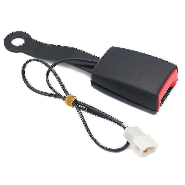 Bil Front Setebelte Spenne Socket Camlock Plugg Koblingsvarselkabel (1 stk, svart)