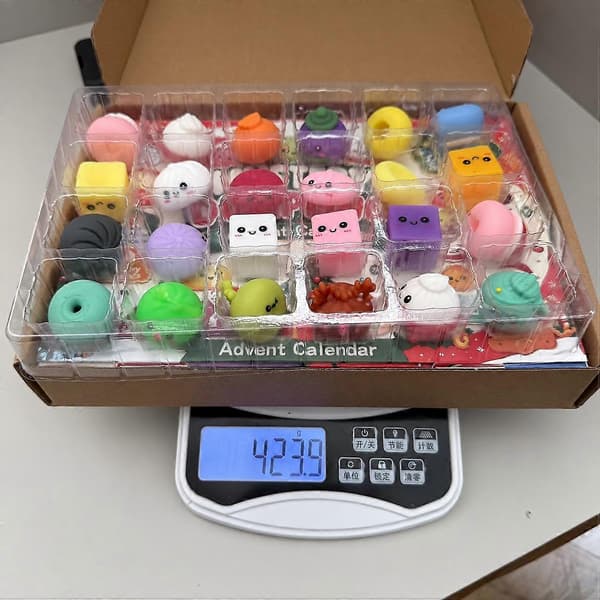Stress Relief Squishy Legetøj – Jule-dumpling julekalender blind box
