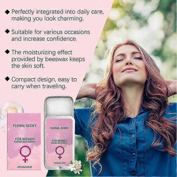 Sandelved Solid-Parfyme Langvarig Duft Dating Kvinner Dufter Deodorant