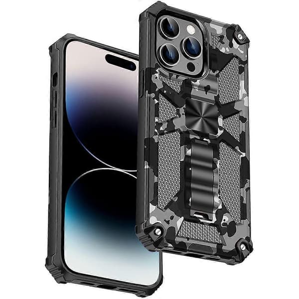 Camouflage Armor Cover til iPhone 14 Pro