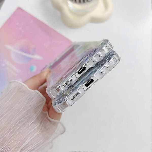Til Samsung Galaxy Z Flip5 Glitter Paljetter Epoxy TPU Telefondeksel