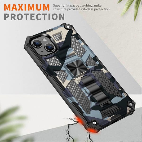 Kamouflage Armor Case för iPhone 14 Plus