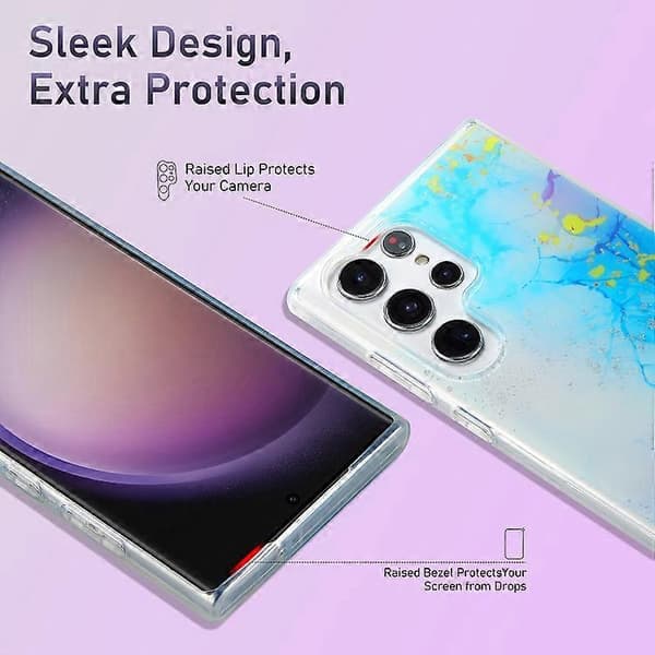 For Samsung Galaxy S21 5G Dual-side IMD Marble Phone Case