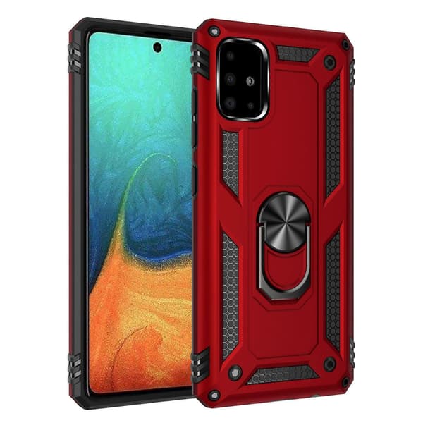 Hybridskal PC TPU Kickstand Armor Mobilskal för Samsung Galaxy A71