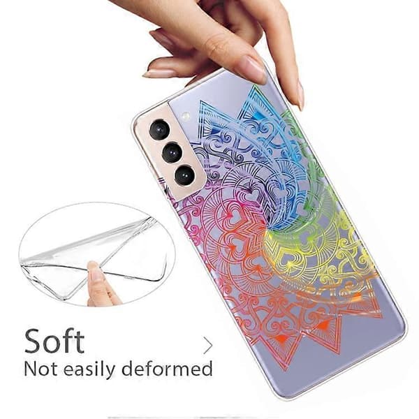 För Samsung Galaxy S22 5G Gradient Lace Transparent TPU Phone Case