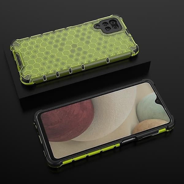 Til Samsung Galaxy A12 5g Honeycomb Telefoncover (hvid)
