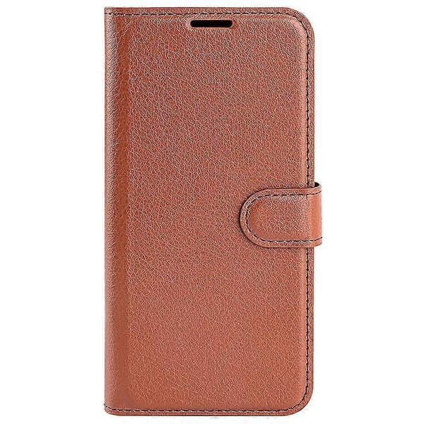 Til iPhone 16 Pung Etui Læder Telefon Etui Litchi Tekstur