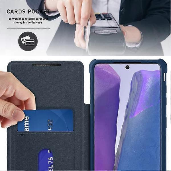 För Samsung Galaxy Note20 Magnetic Flip Läder Phone Case