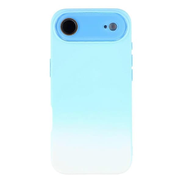 Kompatibel med iPhone 17 Air Fodral Tvåfärgad Gradient TPU + Fiberfoder Telefonfodral med Linsskydd