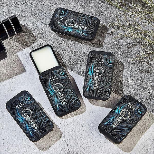 Herrars bärbara fast parfym dam balsam naturlig doft deodorant fast stift