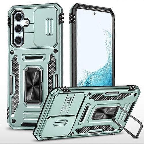 For Samsung Galaxy A54 Armor PC + TPU Camera Shield Phone Case
