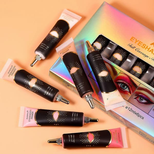 6 st ögonskuggsprimer, ögonskuggsbas krämbas för ögonskugga concealer concealer ögonbas