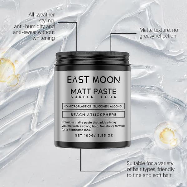 East Moon Mat Hårstylingcreme Langvarig Let Fluffy