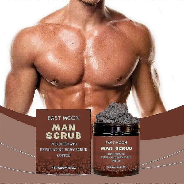 Kroppsskrubb för män med kaffe - Exfolierar, återfuktar och vitaliserar huden