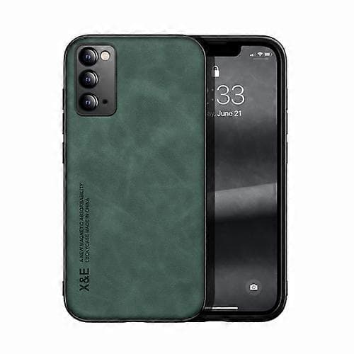 För Samsung Galaxy Note20 Ultra Skin Feel Magnetic Leather Back Phone Case