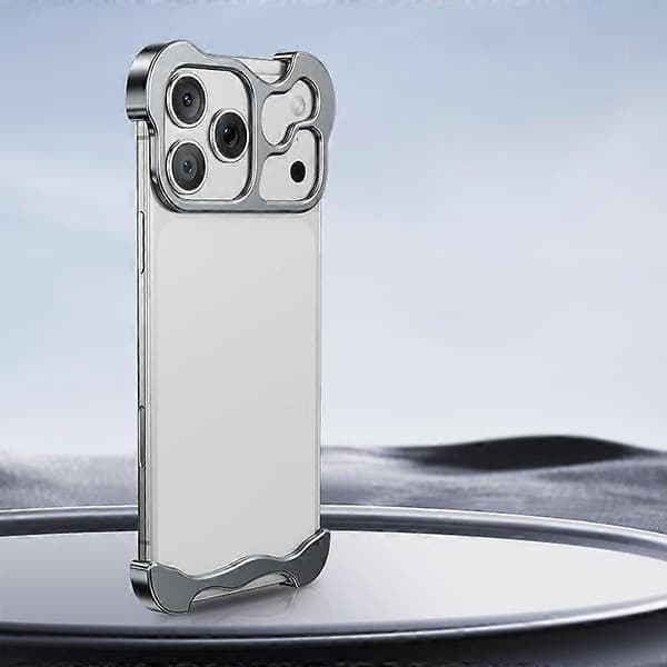 Ramlöst metalltelefonfodral för iPhone 17 Pro