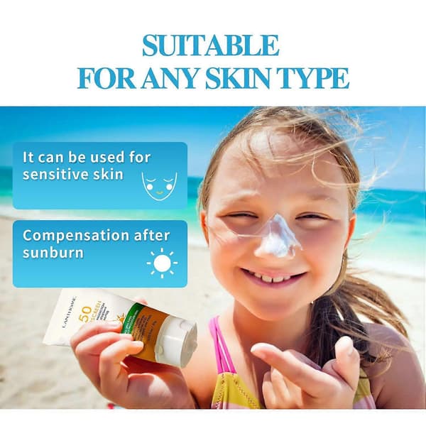 Sunscreen SPF 50+, Invisible Liquid Sunscreen for Face, Physical Sunscreen, Waterproof and Sweat-Resistant, UVA and UVB Protection, Moisturizer
