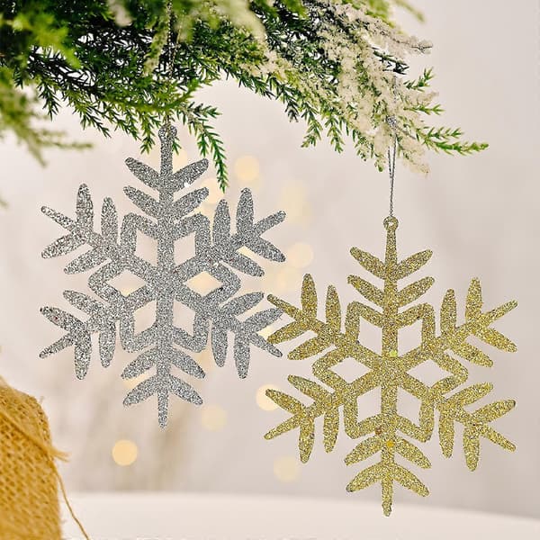 Julepynt juletrepynt julescene dekorasjon julepudder snøfnugg