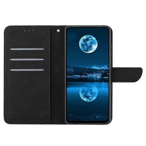 Kompatibel til iPhone 17 Air Cover Skin Touch Lines Præget PU Læder Flip Telefoncover
