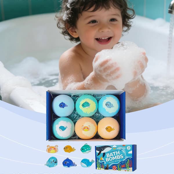 2 st Ocean Fun Blind Box Badbomb, för daglig kroppstvätt