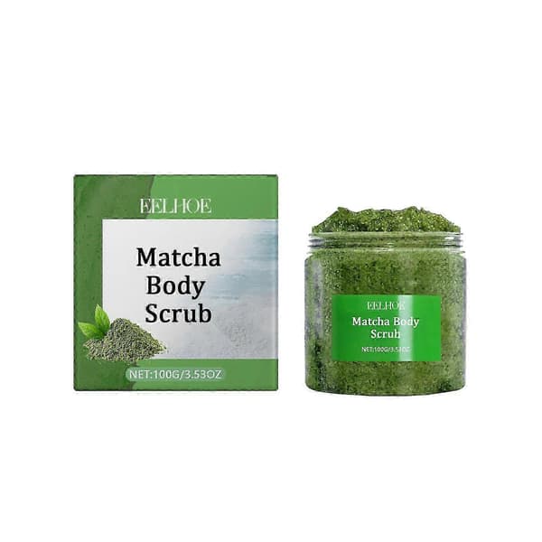 Matcha Grøn Te Havsalt Eksfolierende Krops- og Ansigtspeeling