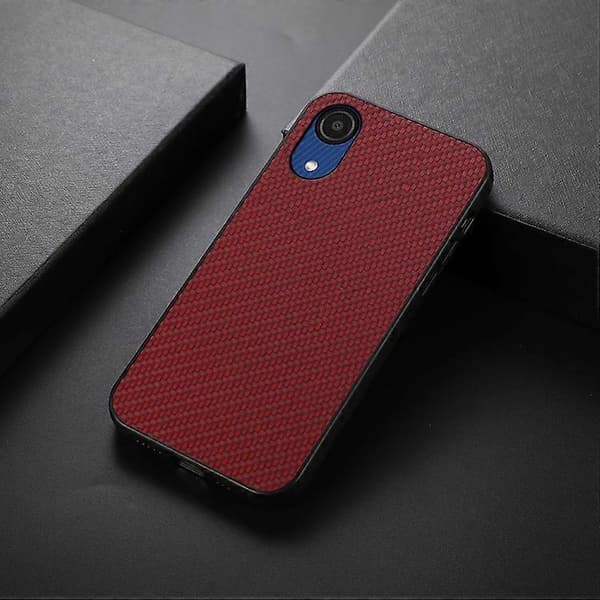 För Samsung Galaxy A03 Core Kolfiber Skin Phone Case