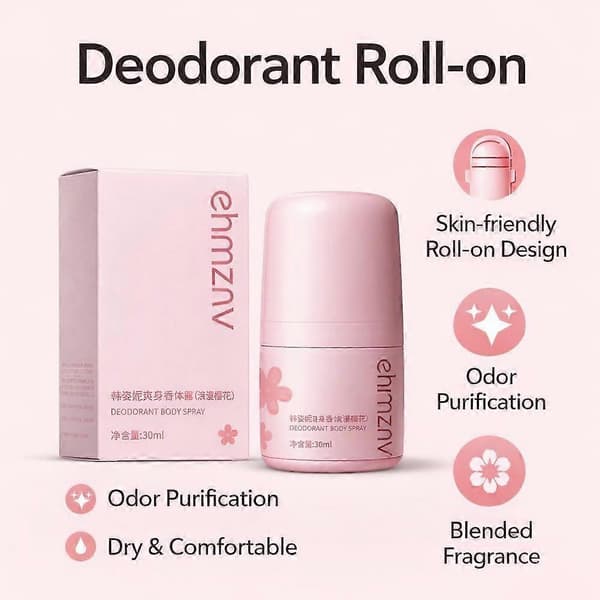 Deodorantti Roll-on-voide 30ml Pitkäkestoinen Raikas Hajusteeton