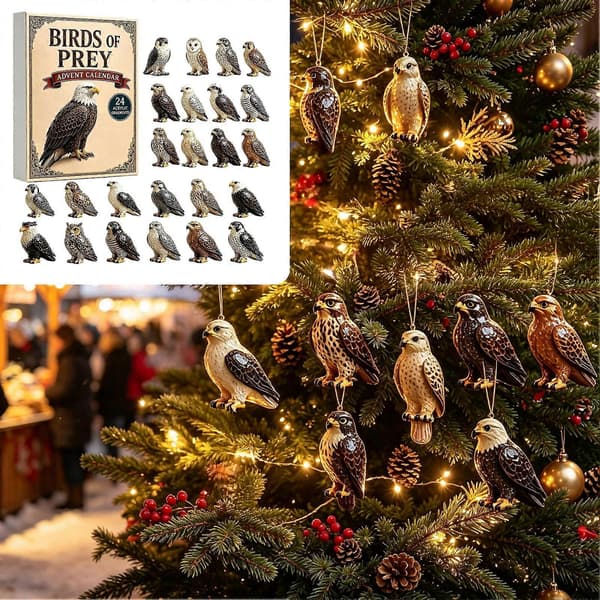 Rovfugle Julekalender – Realistiske Figurer – til Julegave