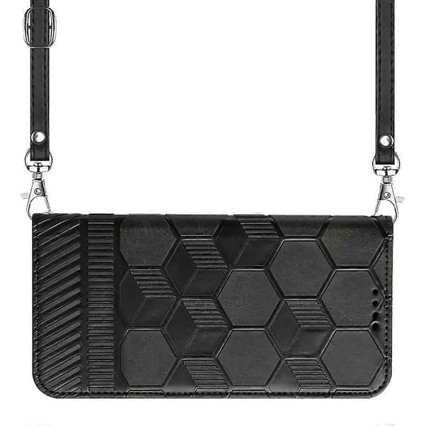 Til iPhone 13 mini Crossbody Fodbold Tekstur Magnetisk PU Telefoncover Til iPhone 13 Mini