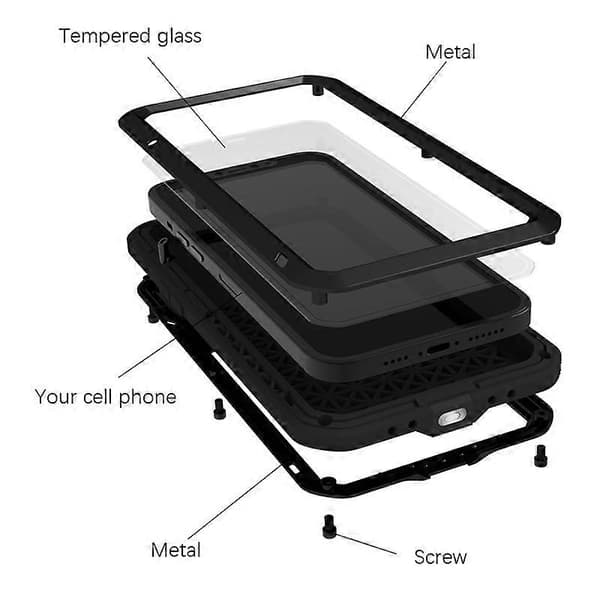 LOVE MEI Metal Telefoncover til iPhone 13 Pro