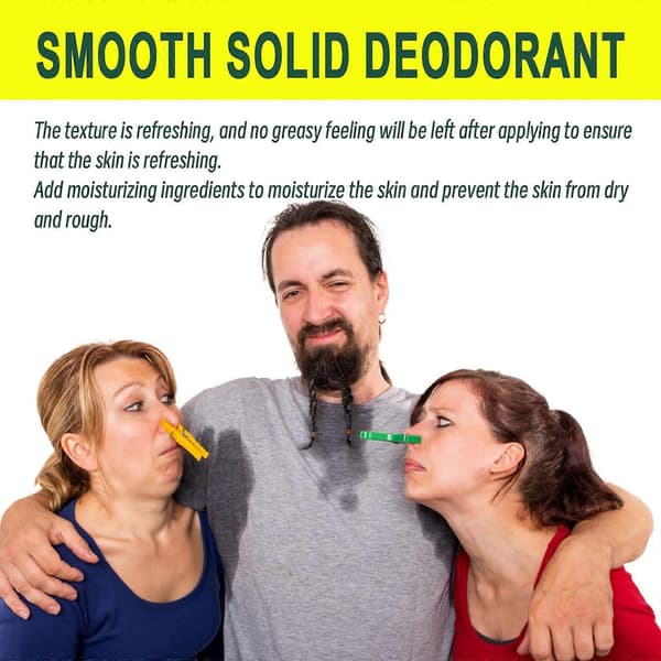 Rejsestørrelse Deodorant Stick, Mild Formel Solid Deodorant til Lugtkontrol og Frisk Hele Dagen