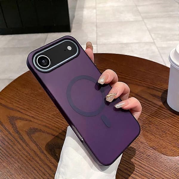 För iPhone 17 Air-fodral kompatibelt med MagSafe Exakta utskärningar Matt PC-telefonfodral