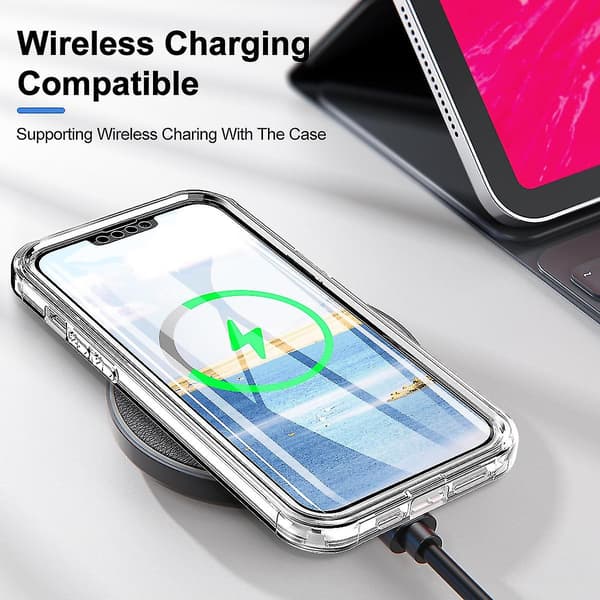 Magic Color Case iPhone 13 Prolle, sisältää näytönsuojan, tukee langatonta latausta, pudotussuoja