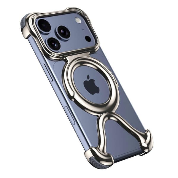 Støtfangerdeksel i hard PC med magnetisk telefondeksel for iPhone 17 Pro Max, uthulet for varmeavledning