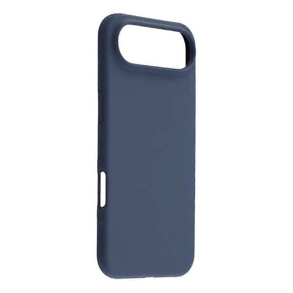 För iPhone 17 Air Fodral Solid Silikon Stötsäkert Telefonbakstycke - Mörkblå
