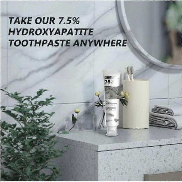3x Hydroxyapatit Tandpasta Emaljeforstærkning, følsomhed, blegning SZTCLV