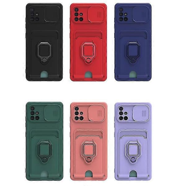 För Samsung Galaxy A51 Skjutbart Kameraskydd Design TPU-telefonfodral