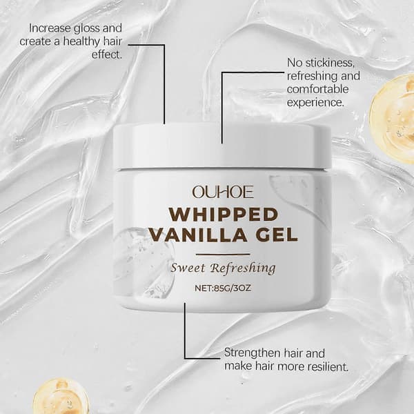 85g OUHOE Vanilje Hårgelé Forfriskende Stylingcreme til Mænds Hår