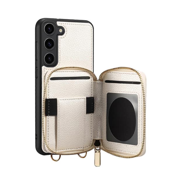 Til Samsung Galaxy S22 5G lynlås kortplads telefoncover