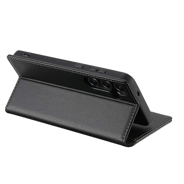 För Samsung Galaxy S25 Edge Fodral Plånboksstativ PU Läder Flip Telefonfodral